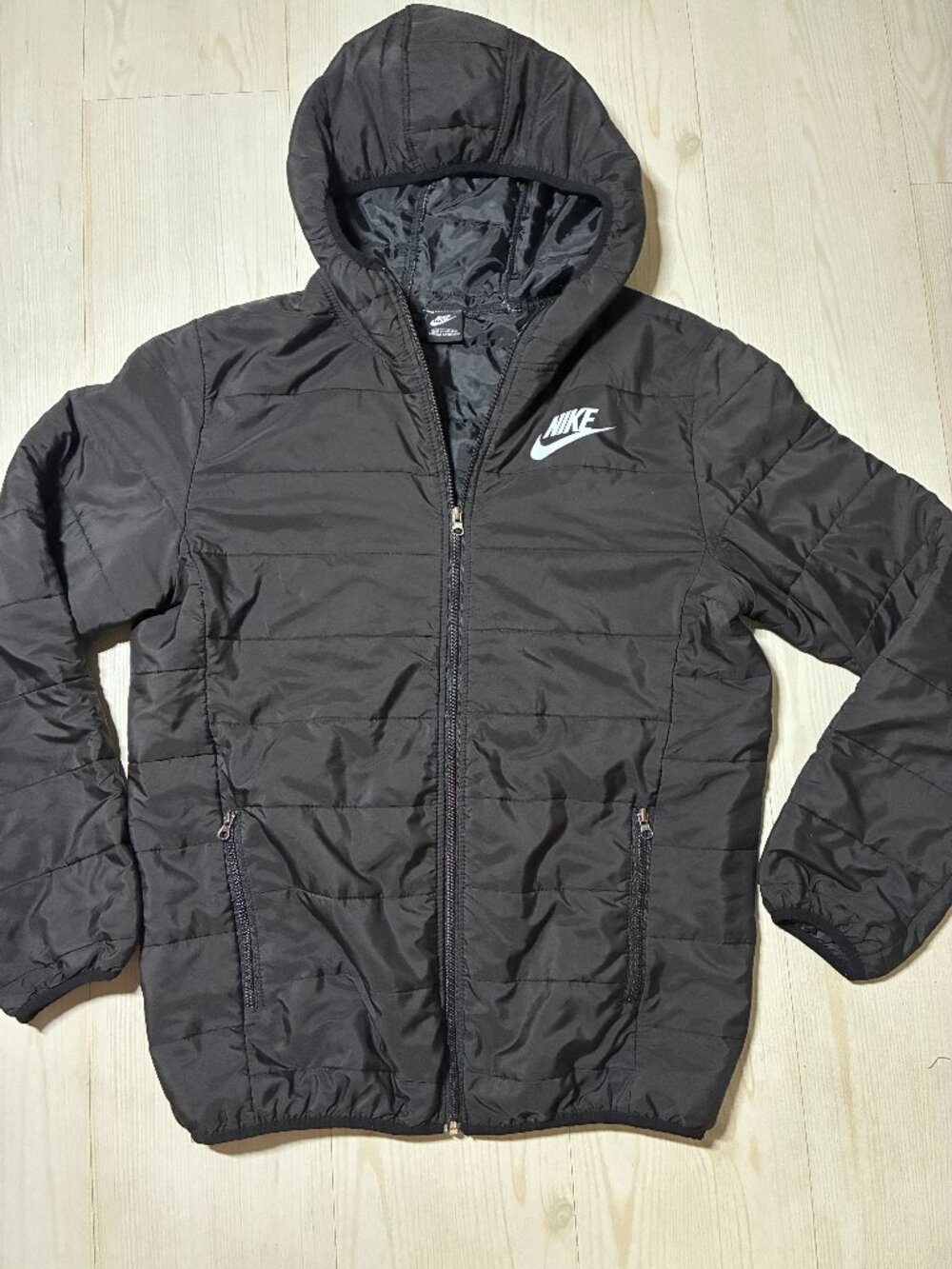 Nike Sportswear Synthetic-Fill Hooded Puffer Jacket Black Men's Medium M